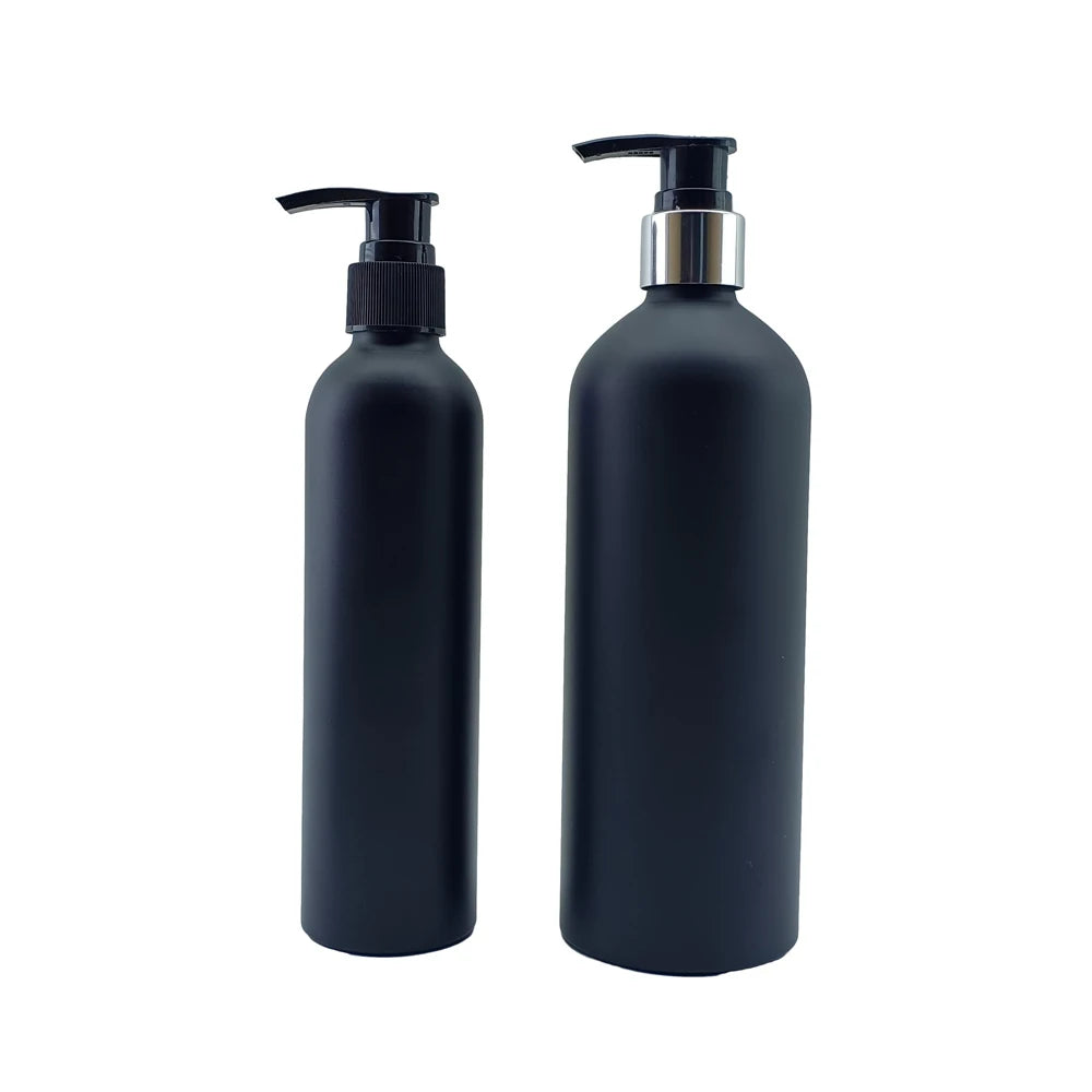 Cosmetic 10ml 30ml 50ml 100ml 200ml 250ml 500ml Empty Black Aluminium Bottle With Trigger Sprayer Metal Cap for Lotions - 图片 4