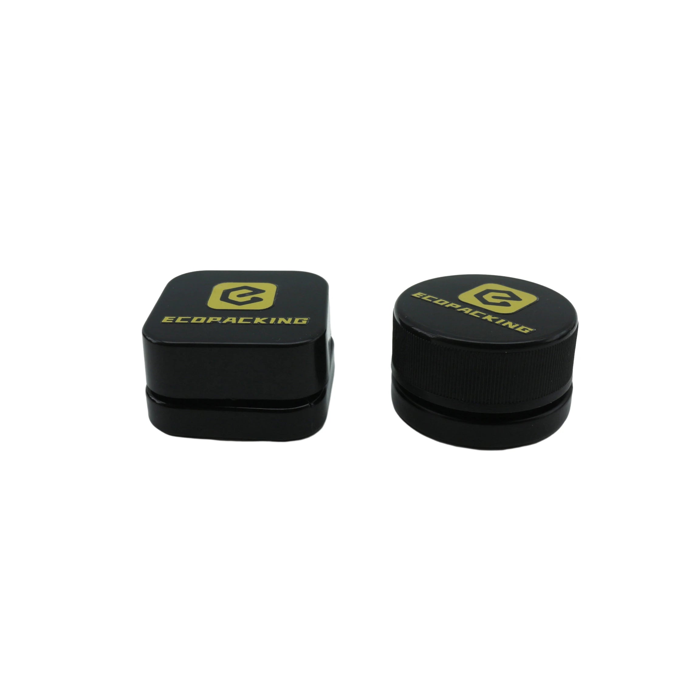 5ml 9ml Square Round Container Child Resistant Glass Concentrate Jar with CR Square Lid - 图片 6