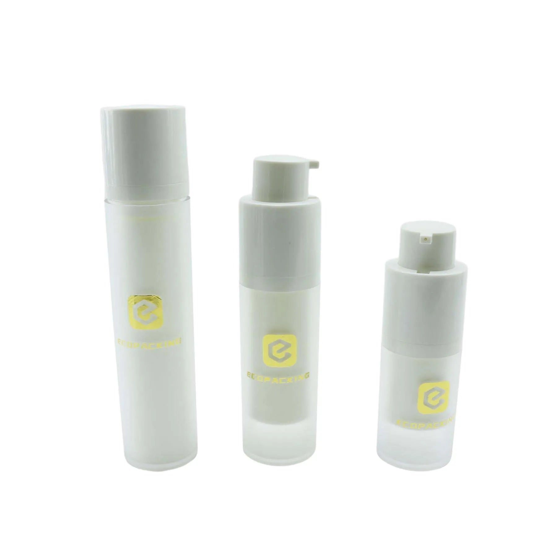 Twist Airless Pump Bottle Gold 100 Ml Round Airless Pump Acrylic Bottles for Cosmetics - 图片 2