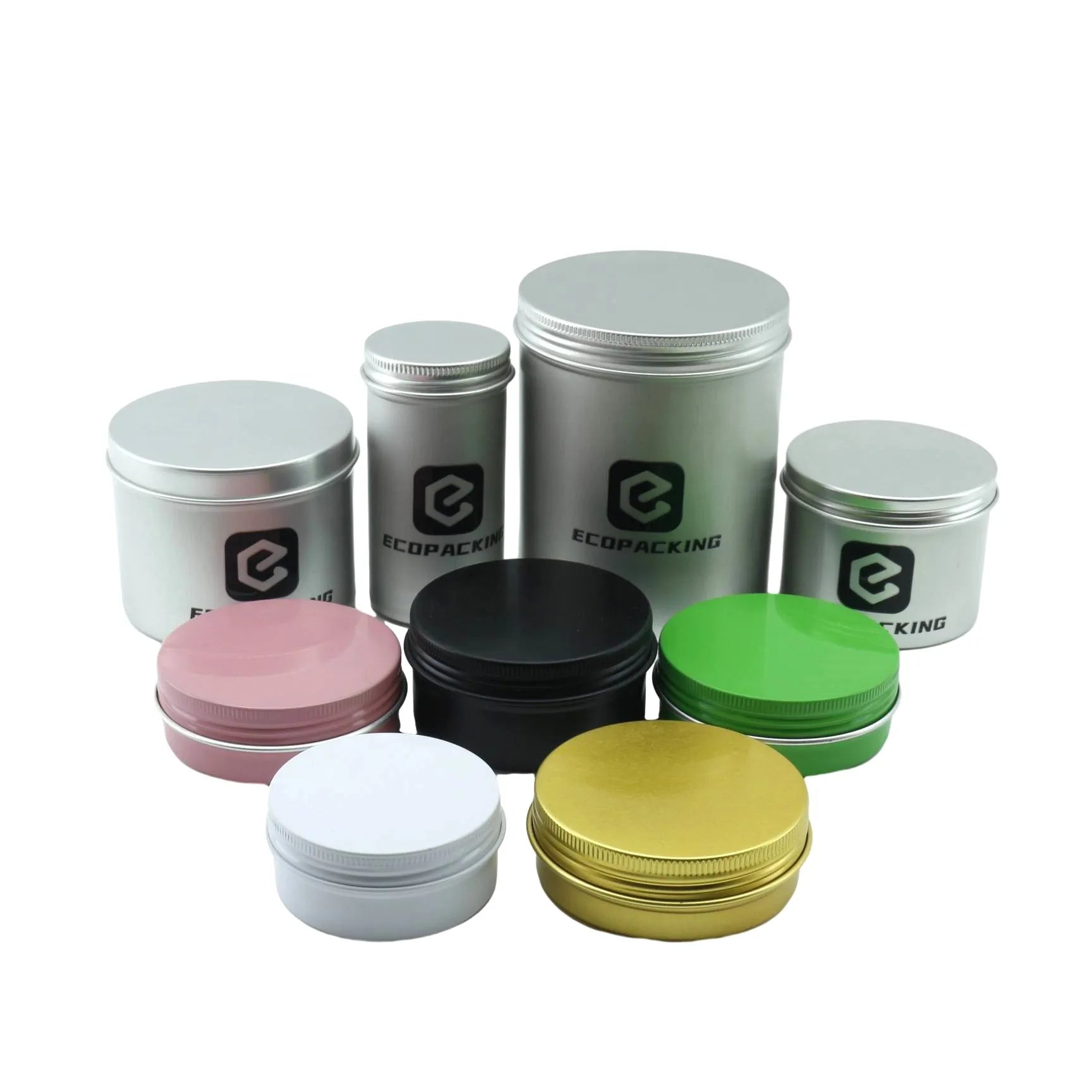 5ml 10ml 15ml 20ml 30ml 50ml 60ml 80ml 100ml 120ml 150ml 200ml 250ml 500ml 750ml 1000ml Empty Aluminum Candle Jars with Lid - 图片 7