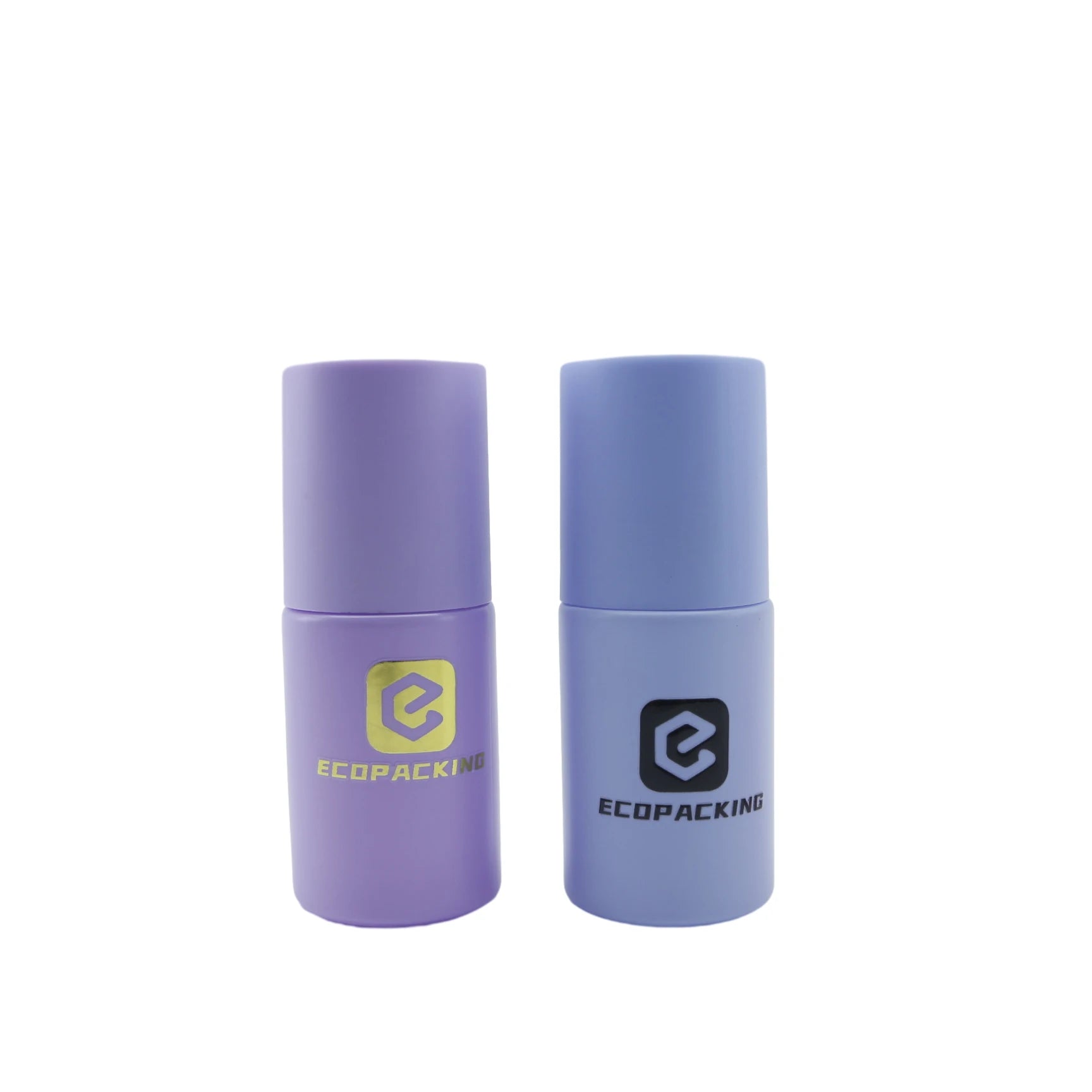 30ml Luxury Lotion Pump Bottle Round Flat Shoulder Opaque Glass Lotion Pump Matte Bottles - 图片 6