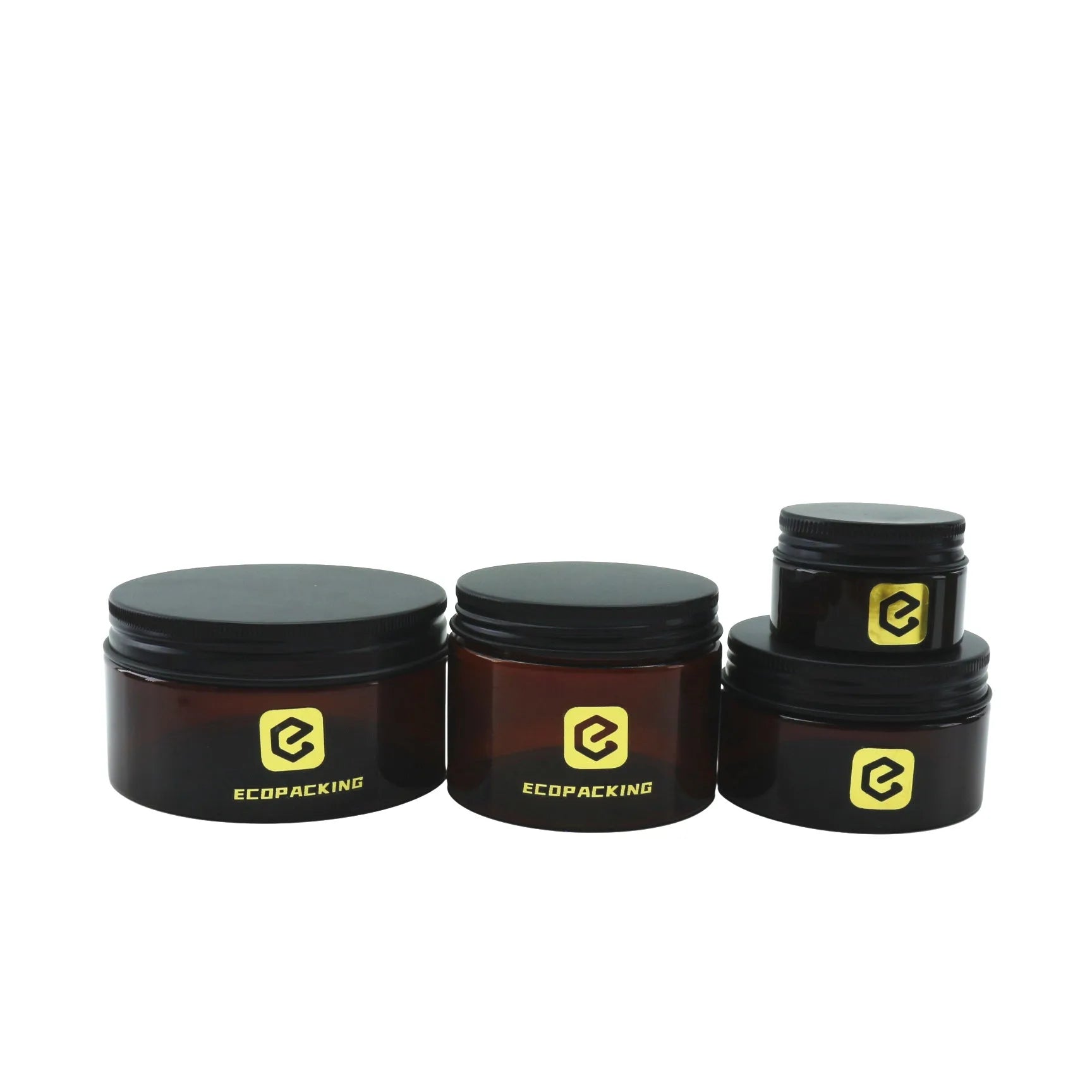 Luxury Custom Logo 50ml 100ml 200ml 250ml 300ml 500ml PET Plastic Face Body Cream Cosmetic Container Jars with Lid - 图片 10