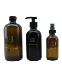 Large Size 250ml 500ml Essential Oil & Skin Care Serum Amber Round Glass Dropper Bottle with Carton Packing for Eye Drops