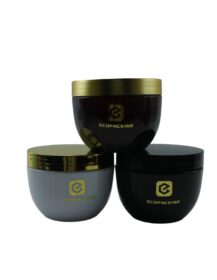 Empty 8oz 250g Bowl Shape Container Plastic Cosmetic Jar Body Butter Jars with Lids for Body Skincare F888