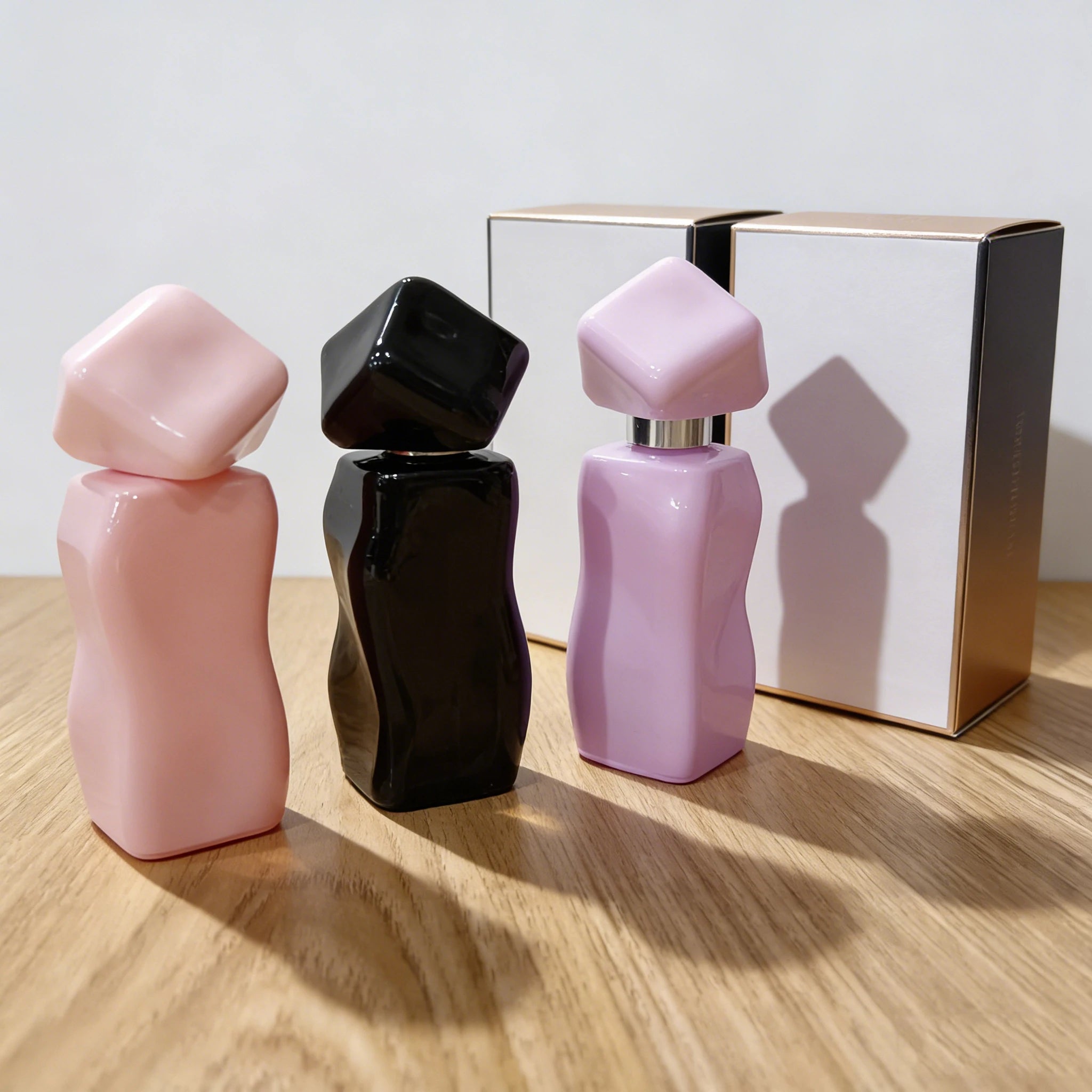 30ml Unique Refillable Luxury Glass Empty Perfume Bottle with Cap High Quality Special Atomizer Colorful Screw Neck - 图片 6