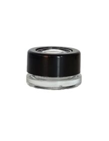 5ml 5g Small Mini Dry Flower Stash Smell Proof Glass Jar Concentrate Jar with Magnifying Lid Child Resistant Lid