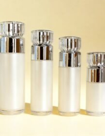 15ml 30ml 40ml 50ml 100ml Round Acrylic Pump Round Essential Oil Lotion Bottle with Pump for Skin Care Hair Oil