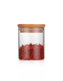 Borosilicate Glass Kitchen Bottle Airtight Canister Container square Seal Pot Food Storage Glass Jar with Bamboo Lid