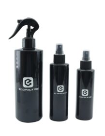 Customized Trigger Spray Squeeze Bottle Round Nozzle Tip Hair Conditioner Oil Plastic Bottle Hair Care Packaging