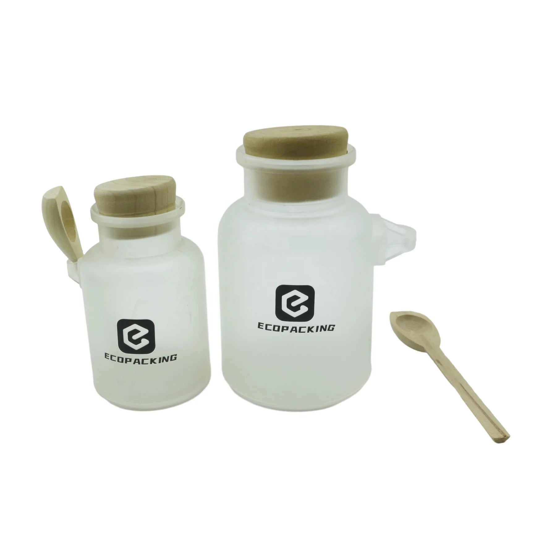 100ml 200ml 300ml 500ml Body Scrub Bottle clear Frosted Cosmetic Plastic Bath Salt Jar - 图片 5