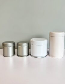 Empty Matcha Tin Cans Custom Tin Box 30g 50g 100g Coffee Tea Powder Tin Container with Screw Lid C888