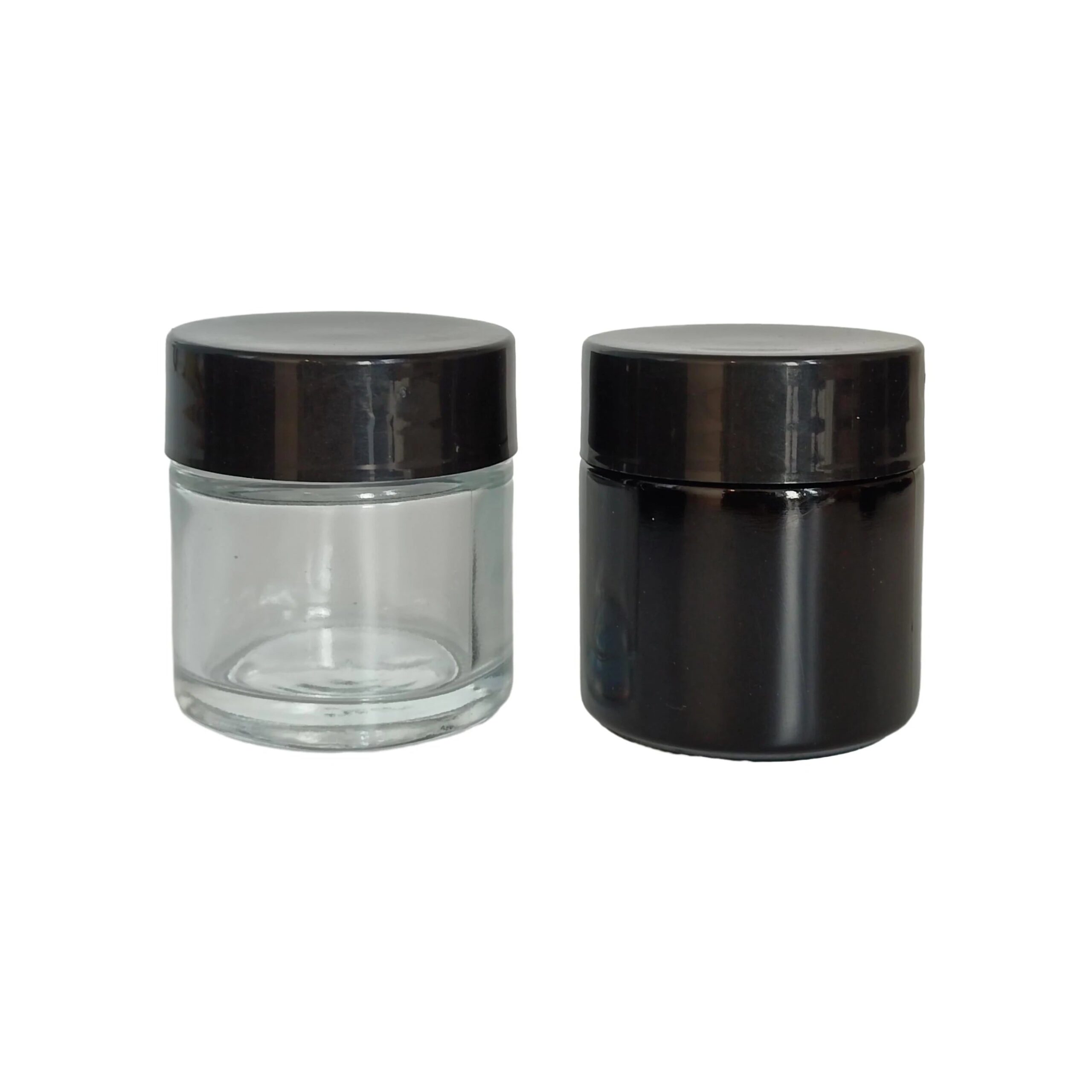 Custom Printed Empty Round Stash CRC Lid Childproof Glass Jar with Childresistant Lid 50ml 60ml 90ml 100ml 120ml 5g 1oz 2oz 3oz - 图片 2