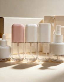 Customized Clear PET Plastic Cosmetic Lotion Bottle 40ml 80ml 100ml 120ml Empty Shampoo Cream Bottle with Cap