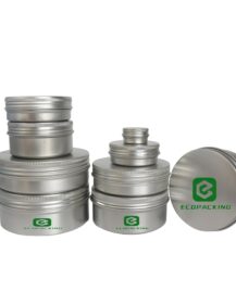 Empty 30ml 50ml  60ml  80ml 100ml  1oz 2oz Silver Metal Aluminum Candle Jar Tins Cans