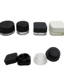 Hot Selling Custom 30 60 90 120g Empty Cr Glass Jars square Glass 3.5g 4oz Flower Jar Child Proof Container Glass Jars Packing