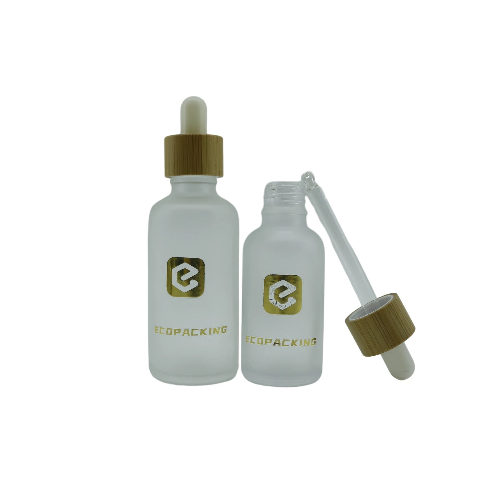 Factory Outlet 15ml 30ml 60ml Glass Dropper Bottle With Dropper an Packaging Cosmetic Custom Frosted Serum Essence Oil Bottle - 图片 4