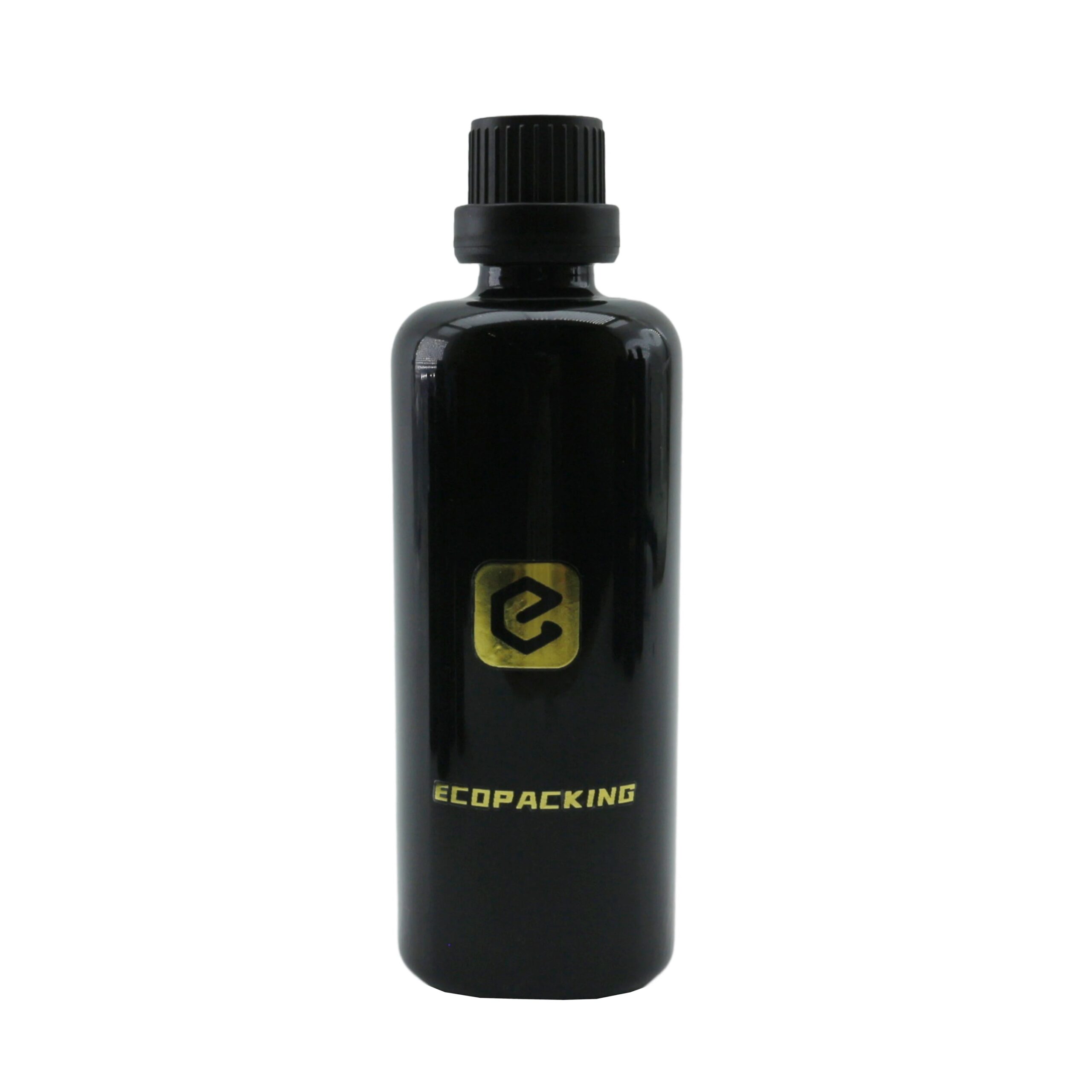 Wholesale Uv Dark Violet Black 5ml 15ml 30ml 50ml 100ml Glass Cosmetic Serum Bottle for Oil - 图片 2