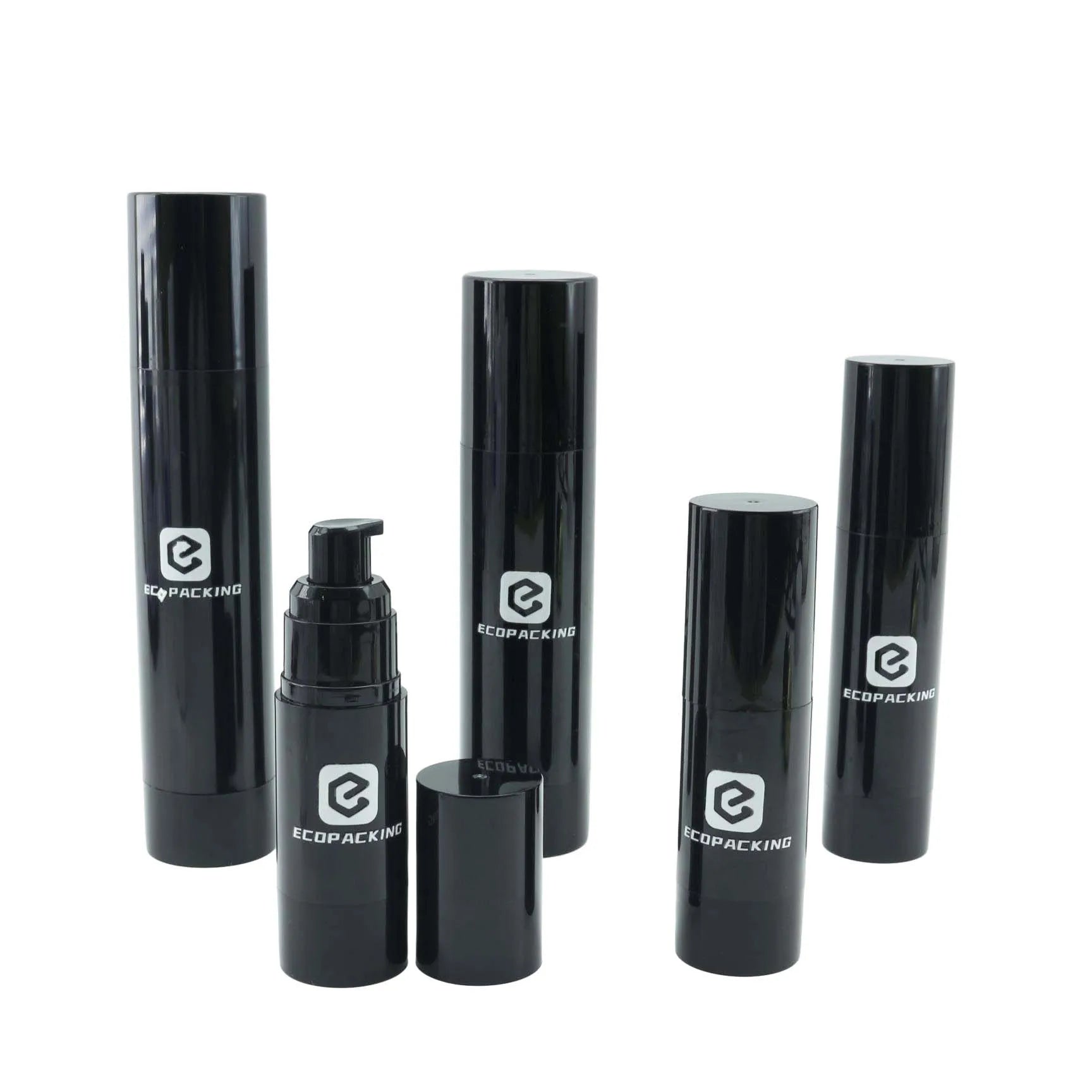 30ml 50ml 80ml 100ml 120ml Airless Screw Cap Pump Bottle Plastic PCR Lotion Airless Bottles for Baby Face Cream Hair Gel - 图片 5
