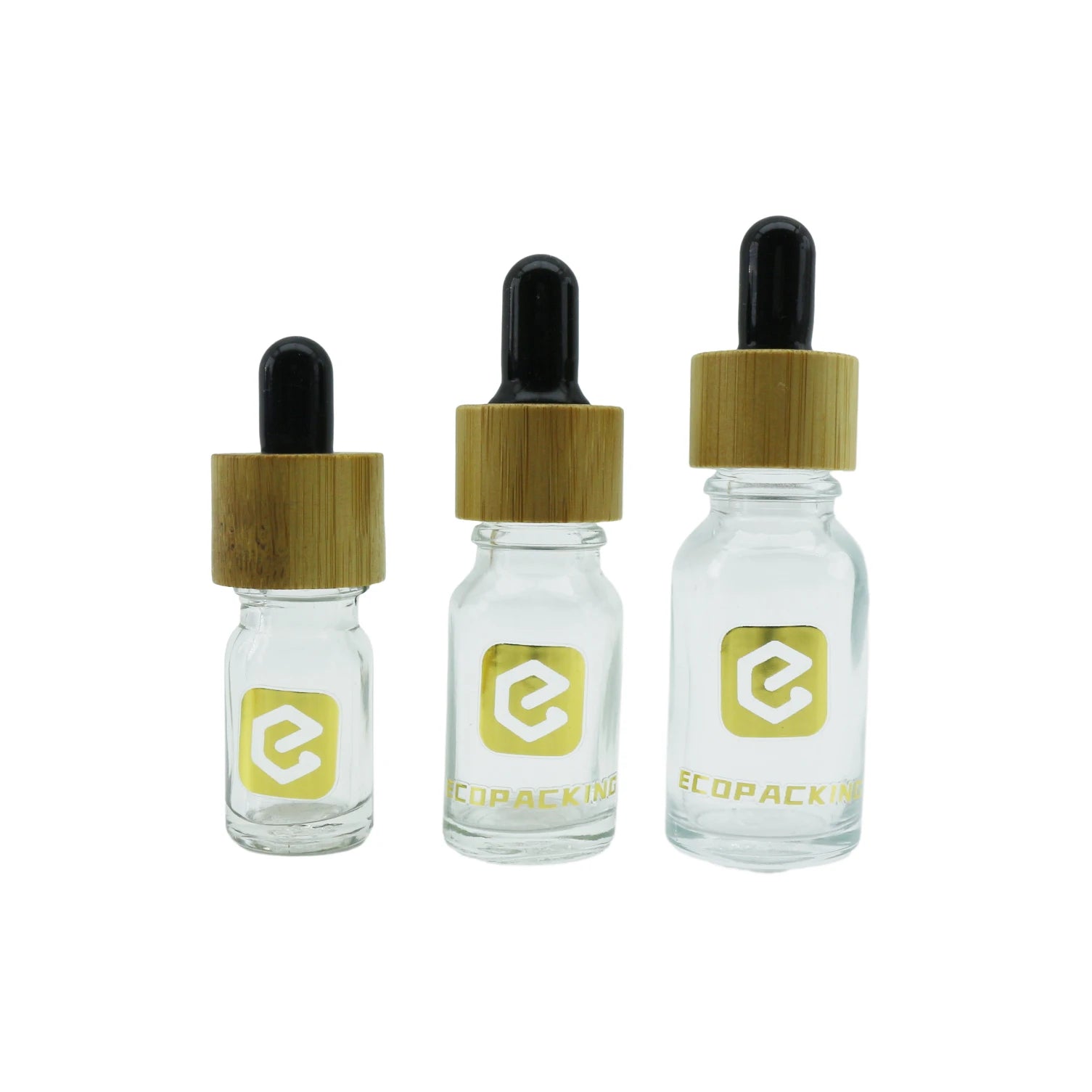 5ml 10ml 15ml 20ml 30ml 50ml 100ml Round Small Luxury Cosmetic Essential Oil Hair Serum Eye Glass Dropper Bottle Packaging - 图片 2