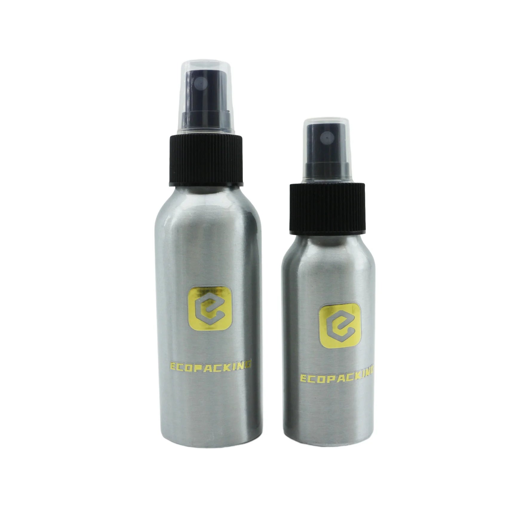 30ml 50ml 100ml 250ml 500ml 1000ml Cosmetic Lotion Shampoo Silver Black Gold Aluminum Bottle with Spray Pump Cap - 图片 3