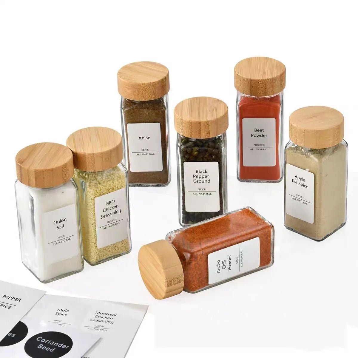 Shaker 120ml Seasoning Jar Glass Kitchen Salt Pepper Containers Seasoning Spice Shaker Bottle - 图片 4