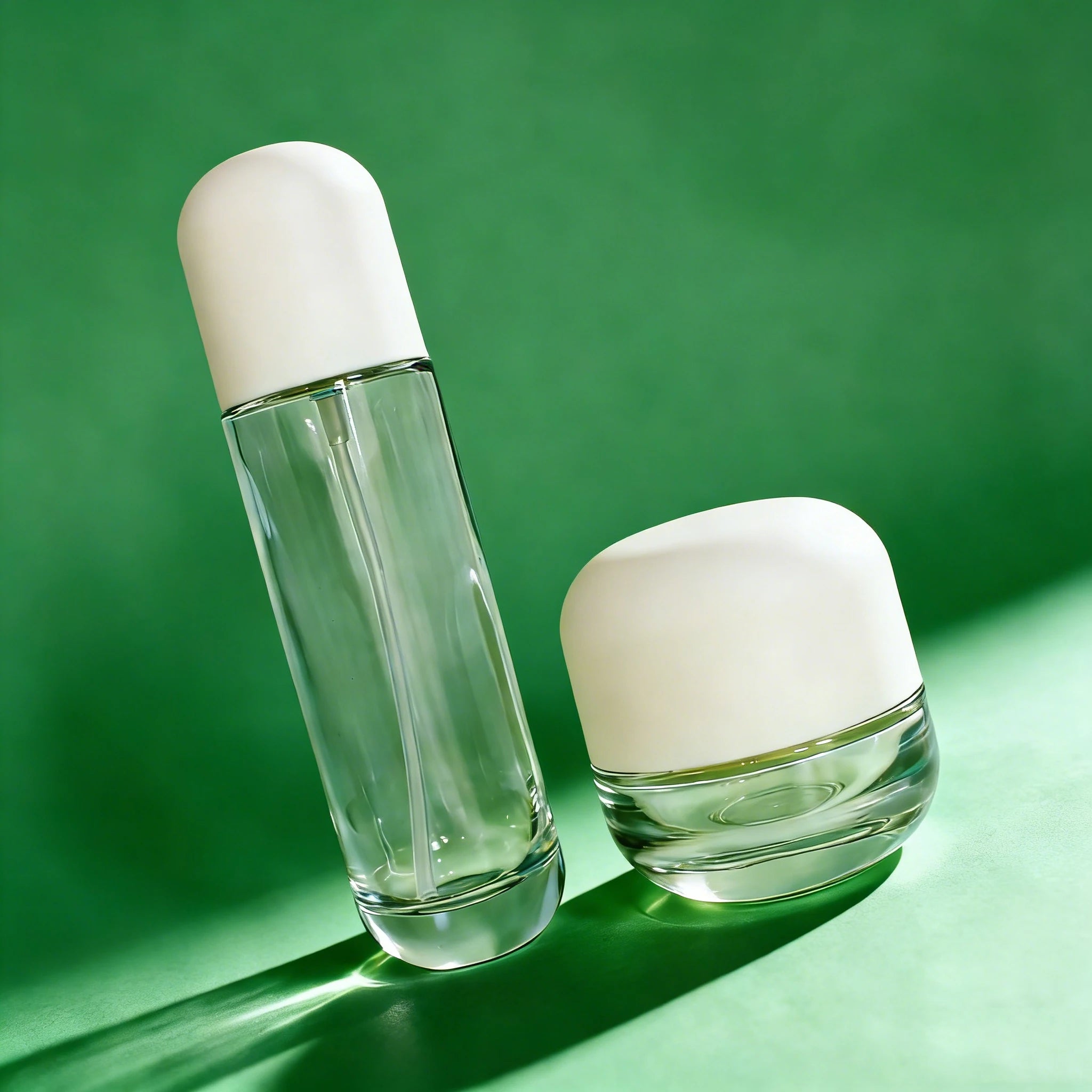 Luxury Cosmetic Packaging Glass Lotion Pump Oil Bottle for Essential Oil Face Lotion Skin Care - 图片 3