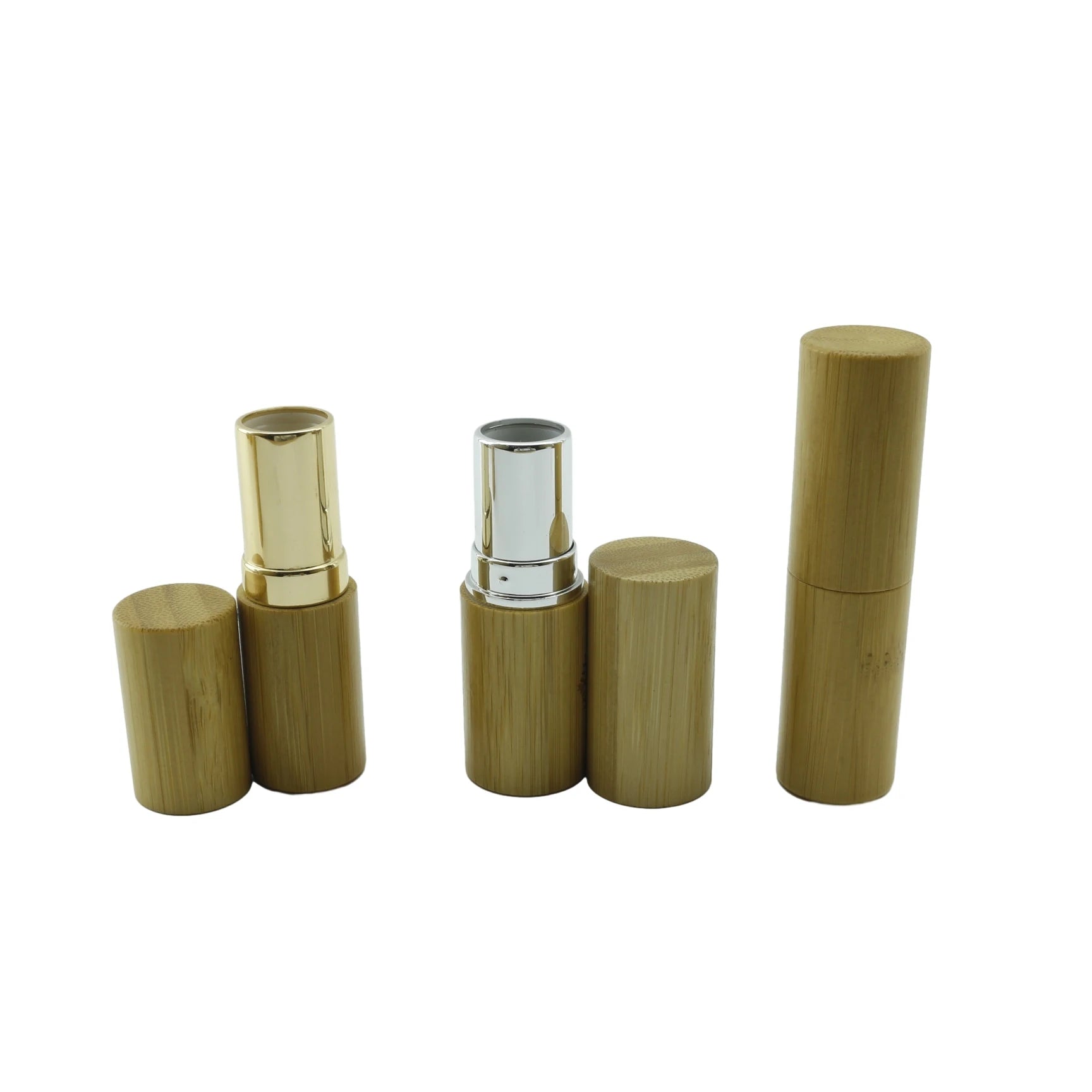 Empty Bamboo Cosmetic Lipstick Packaging High Quality Custom Lipstick Tube Packaging