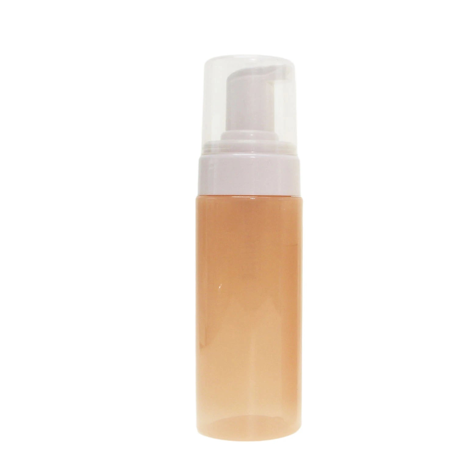 Amber Brown Empty 200ml 6oz Plastic Custom OEM Luxury Facial Cleanser Foam Pump Bottle Foaming Pump Dispenser - 图片 4