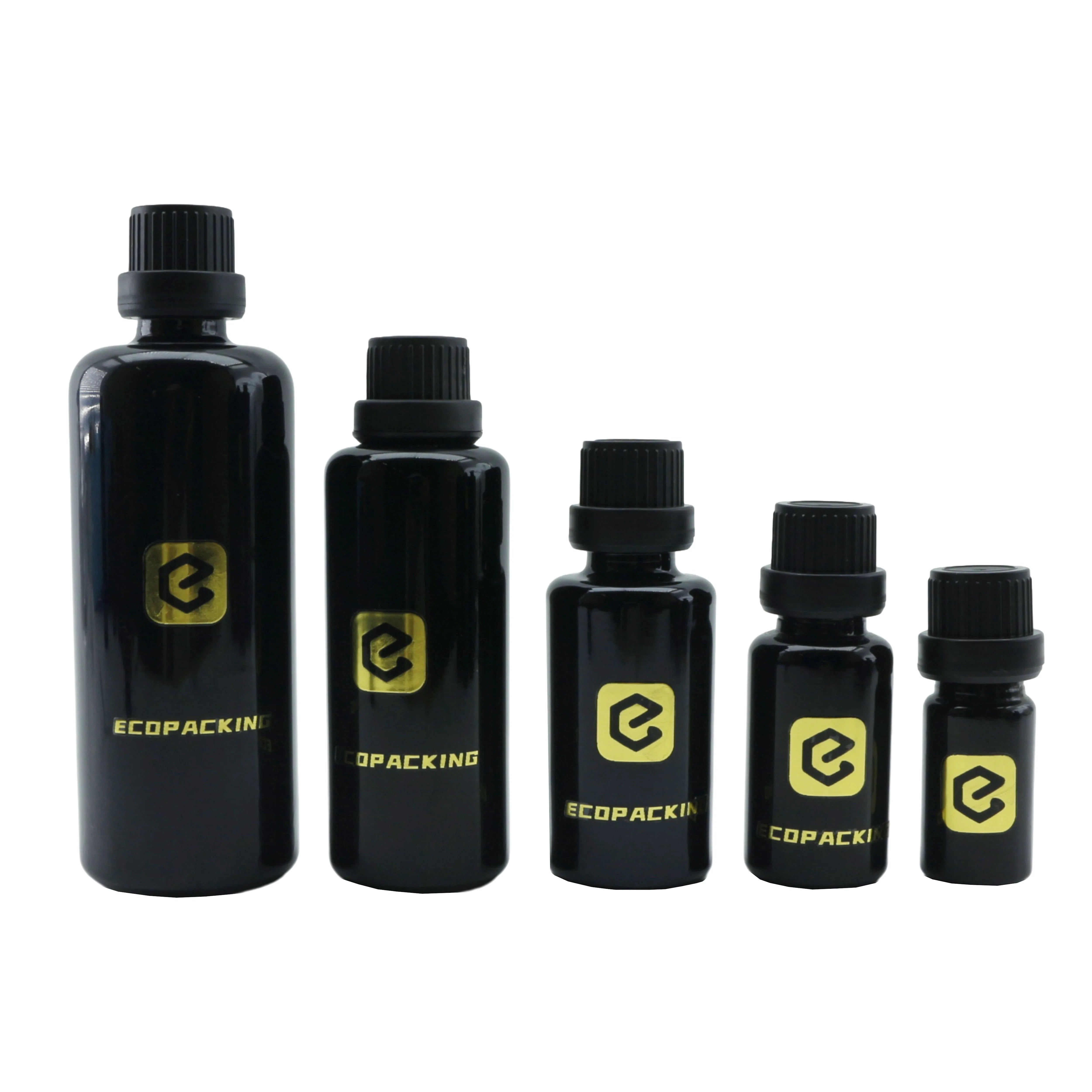 Empty Uv Black Glass Spray Bottle 5ml 10ml 15ml 20ml 30ml 50ml 100ml 200ml for Hair Oil Packaging - 图片 10