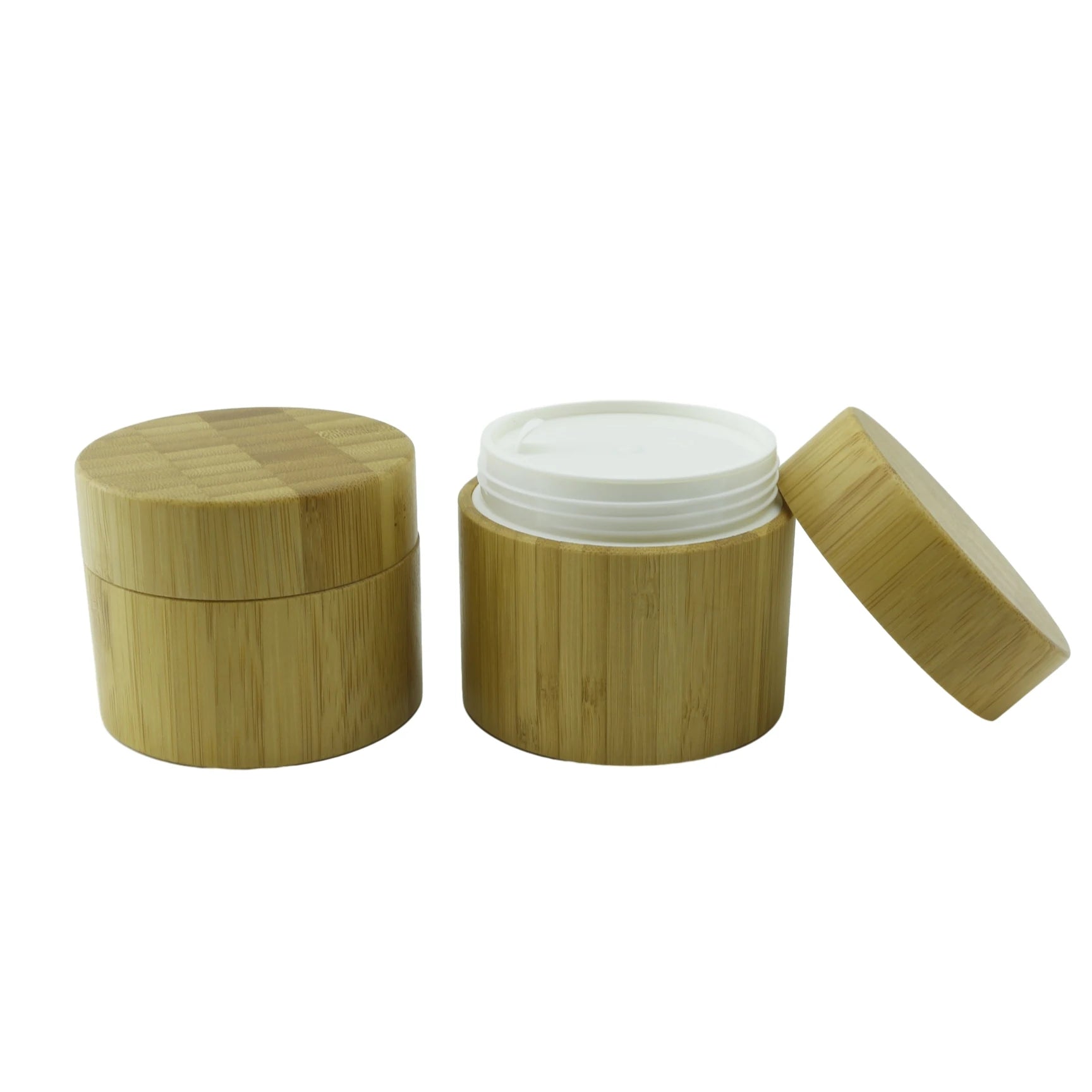 Engrave All Bamboo Body Jars 30g 50g 100g Empty Cosmetic Face Cream & Skin Care Jar with Wooden Lids - 图片 7