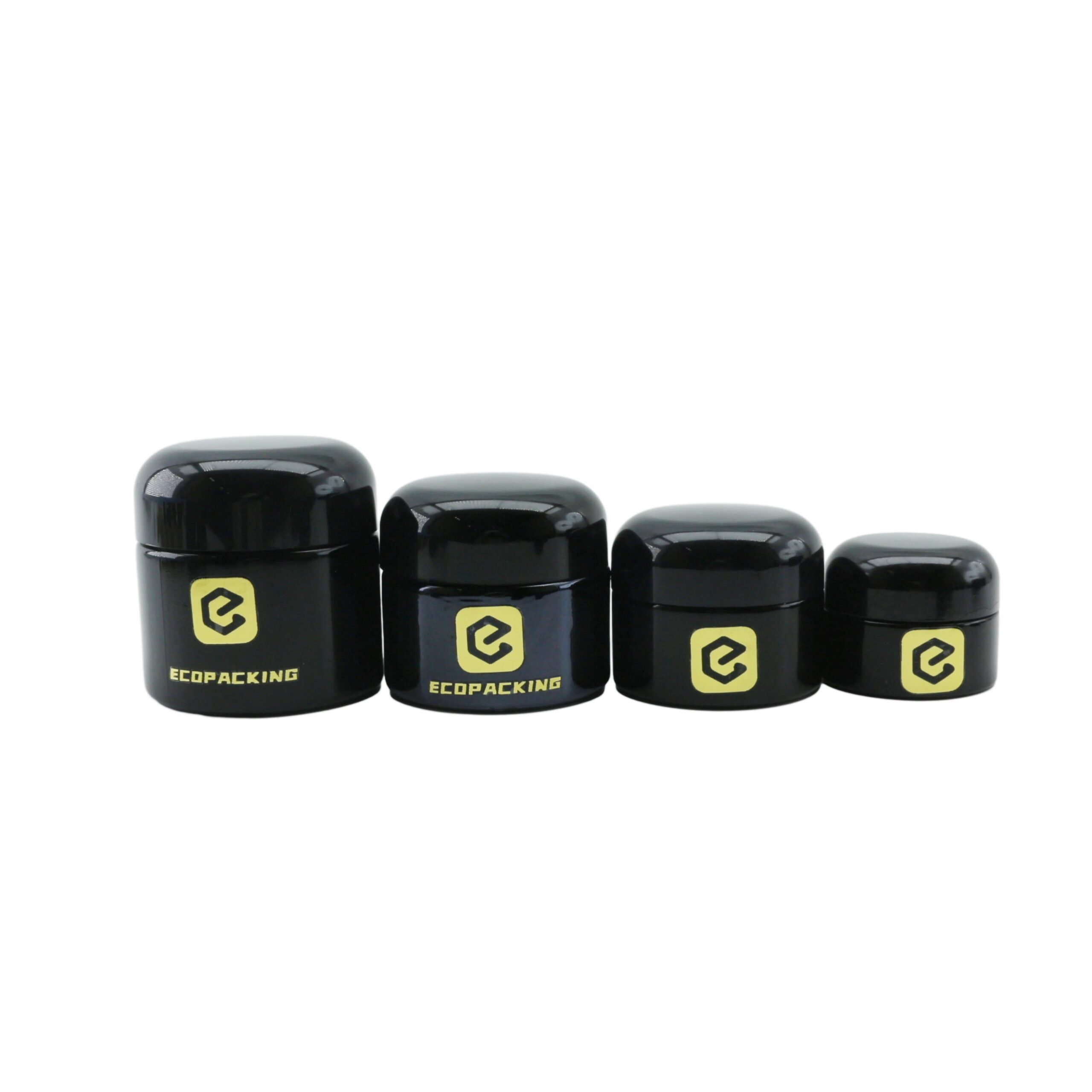 Uv Glass Violet Glass Jars 100 Gram Cosmetic Cream Jars Black Glass Container 100 ml Jar for Cream - 图片 5