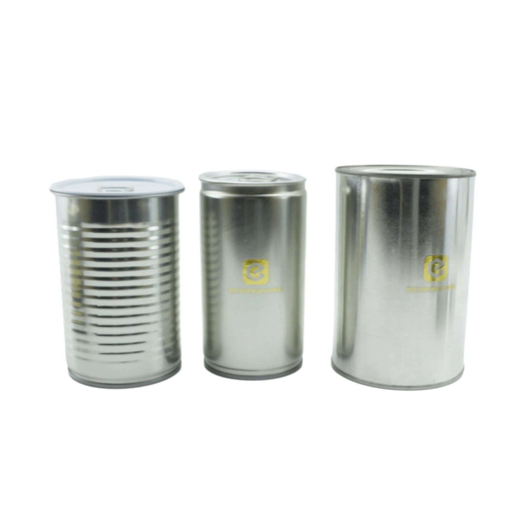 Round Empty Sardine Canned Fish Tin 3-pieces Sardine Canned Fish Container - 图片 6