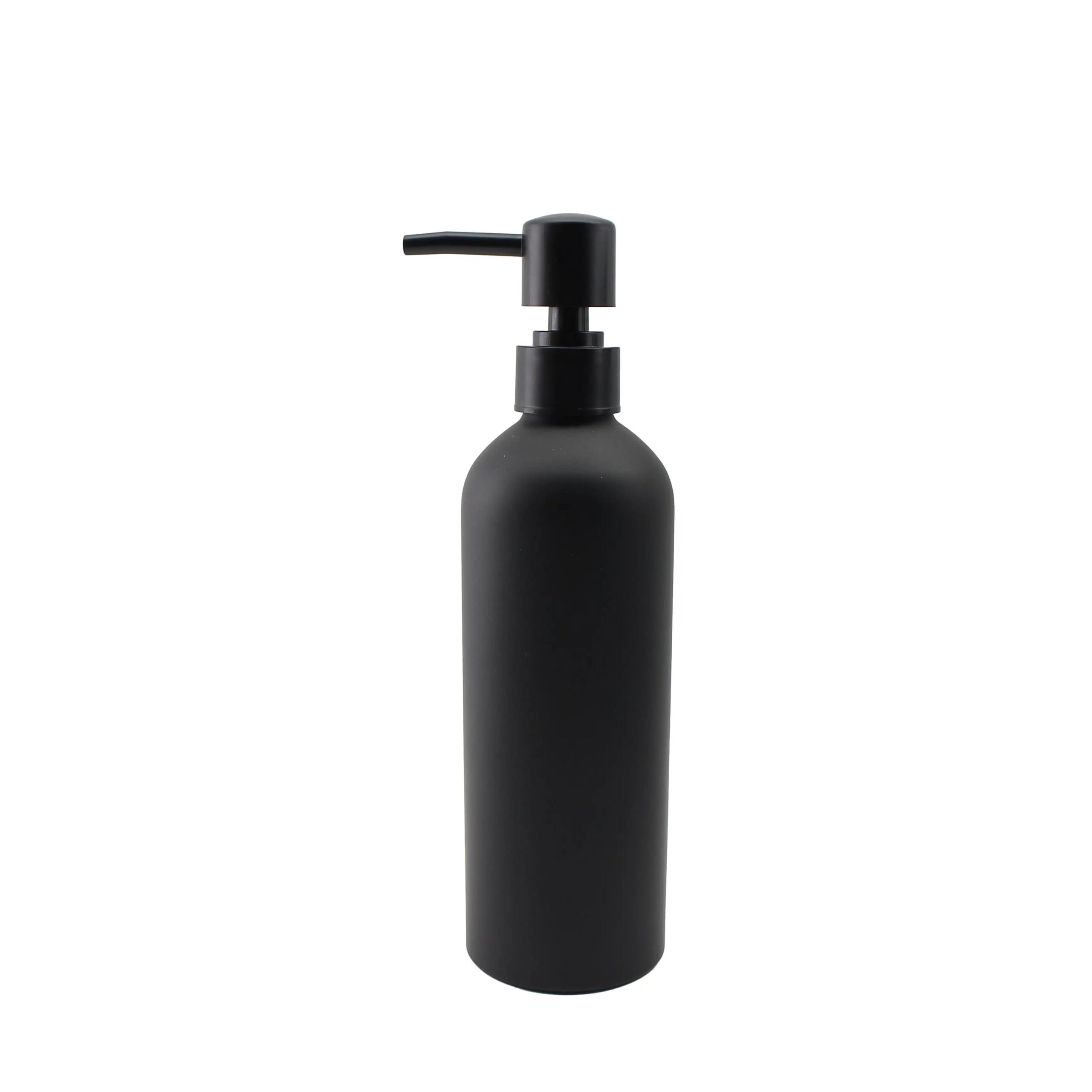 500ml 16oz Matte Black Metal Hand Soap Dispenser Aluminum Bottle for Shampoo Hair Conditioner Body Lotion
