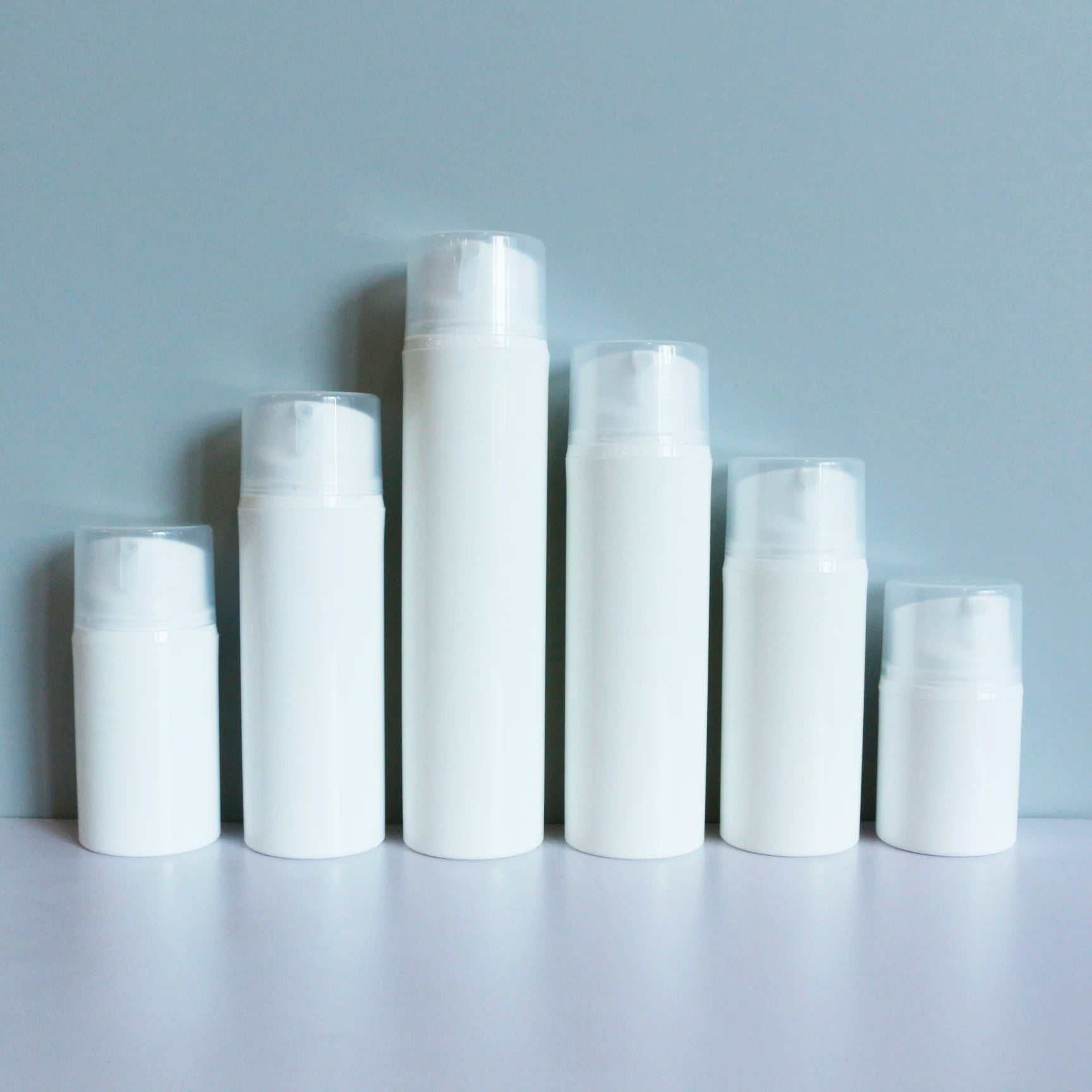 Travel-Size White Cosmetic Lotion Pump Airless Bottle 15ml 30ml 50ml Plastic Bottle for Eye Cream BB Serum Packaging - 图片 6