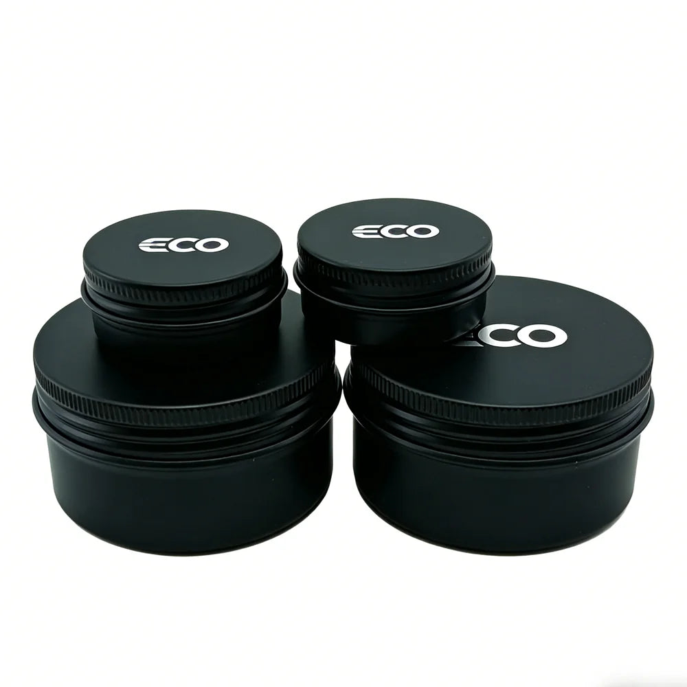 Manufacturer Custom Matte Black Aluminum Jar Tin 5ml 15ml 30ml 50ml 60ml 80ml 100ml 150ml 180ml 200ml 250ml - 图片 7