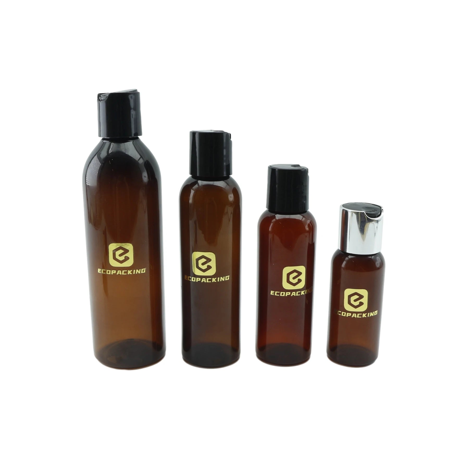 100ml 200ml 250ml 500ml 1000ml boston Round Amber Frosted Black Pet Plastic Shampoo Cleanser Lotion Pump Cosmetic Bottle - 图片 5