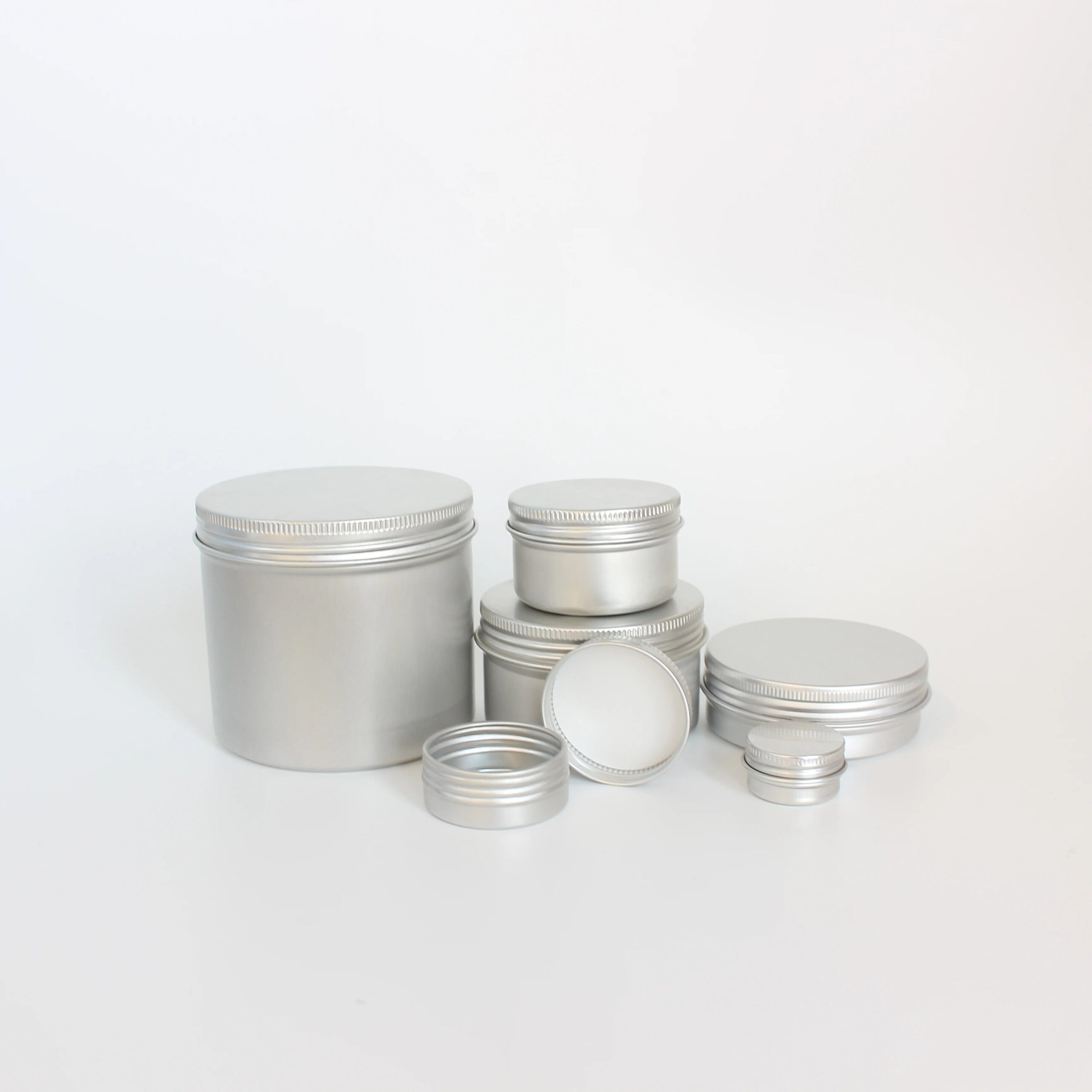 30g 50g 60g 80g 100g 1oz 2oz 5oz Empty Aluminum Tin Lip Balm Container Candle Aluminum Jar Packaging - 图片 2