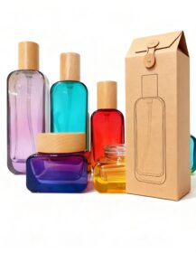New Arrival 30ml 50ml 100ml 120ml 30g 50g Essential Hair Oil Body Lotion Glass Pump Bottle Set with Bamboo Lid