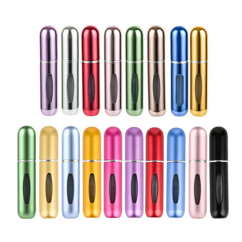 Empty Mini 5ml Portable Aluminum Perfume Spray Refill Travel Bottle with Pump Sprayer - 图片 7