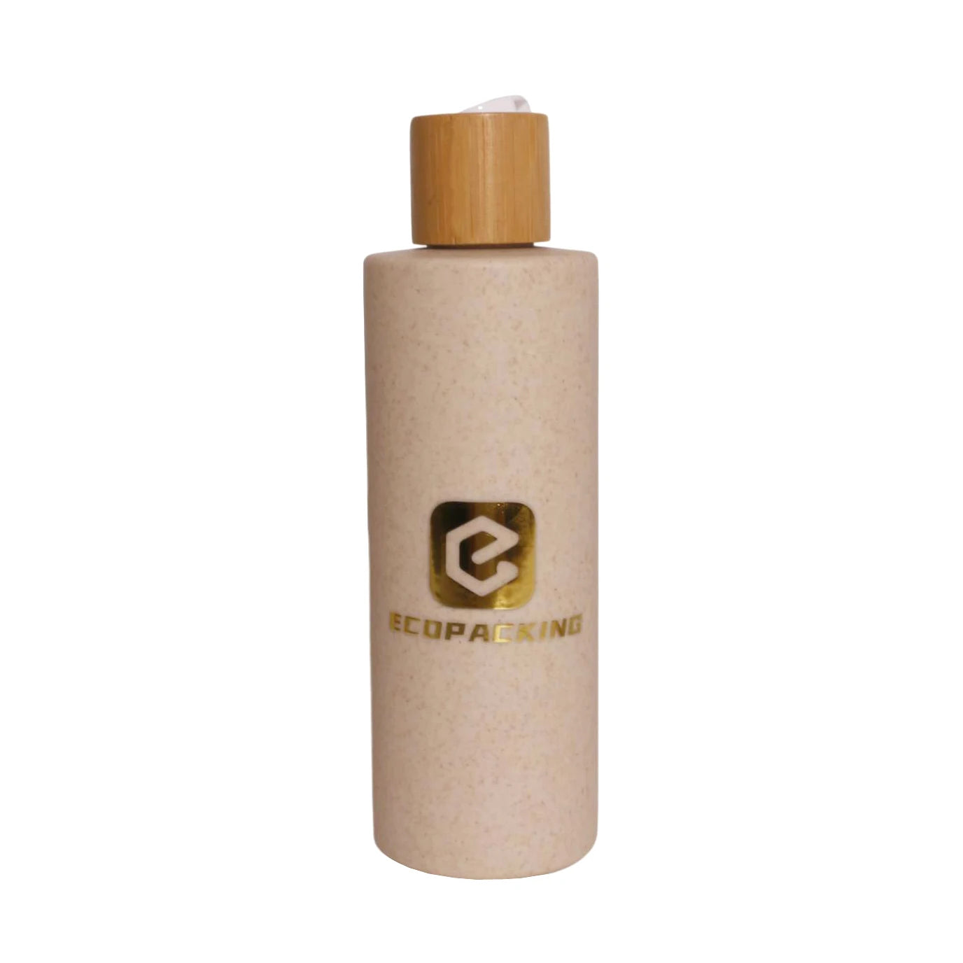 Empty Biodegradable Packaging Bottle 100ml 250ml 300ml 400ml 500ml Wheat Straw Bottle with Bamboo Lid - 图片 3
