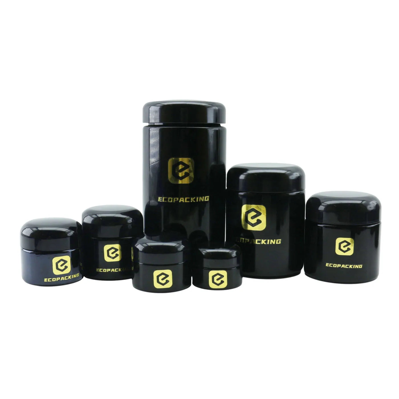 5ml 15ml 30ml 50ml 100ml 200ml 250ml 500ml 1000ml Dark Violet Glass Jar for Lotion Cream C888 - 图片 2