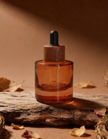 Luxury Custom Flat Shoulder 30Ml 1Oz Frosted Amber Essential Oil Glass Bottles Dropper Body Lotion Matte Glass Bottles