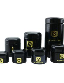Empty UV Glass Gel  Jar 5g 15g 30g 50g 100g 250g 500g 1000g Dark Black Violet Glass Cream Concentrate  Jars
