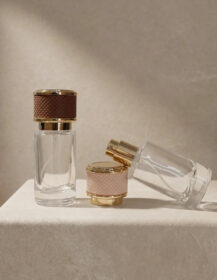 Modern Classic Cylindrical Ribbed 20ml Glass Perfume Bottle for Men & Women Fragrance Premium Export Quality