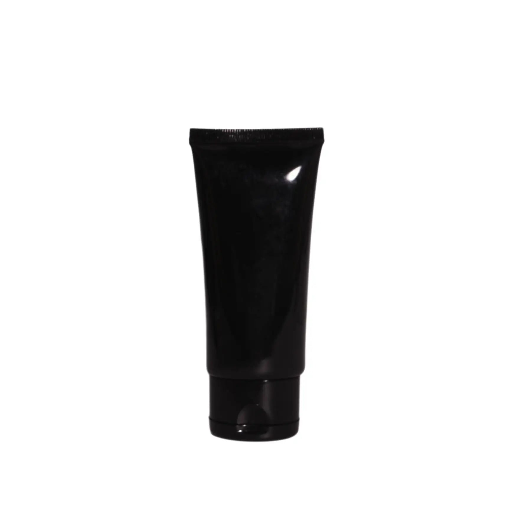 Black Color Cosmetic Tube with Screw Cap for Facial Cleanser Plastic Soft Tube PE Squeeze Tube 50ml 100ml - 图片 3