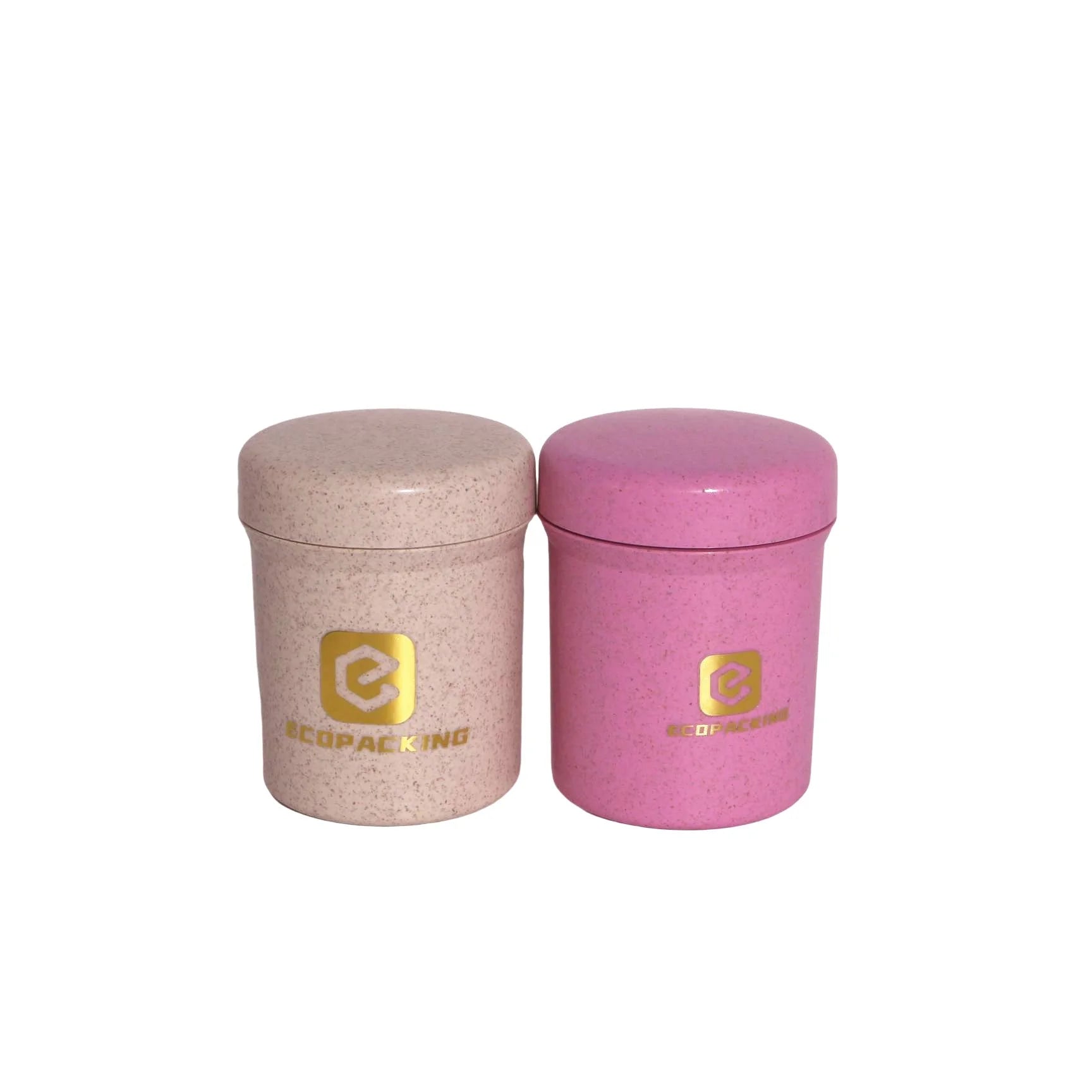 15g 30g 50g 100g 250g Eco Friendly Biodegradable Jars Empty Wheat Straw Jar for Food - 图片 2