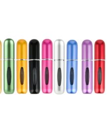 Bottom Filled 5ml 8ml 10ml Perfume Atomizer Aluminum Spray Bottle with Fine Mist Spray for Perfume Oil Cosmetic Luxury