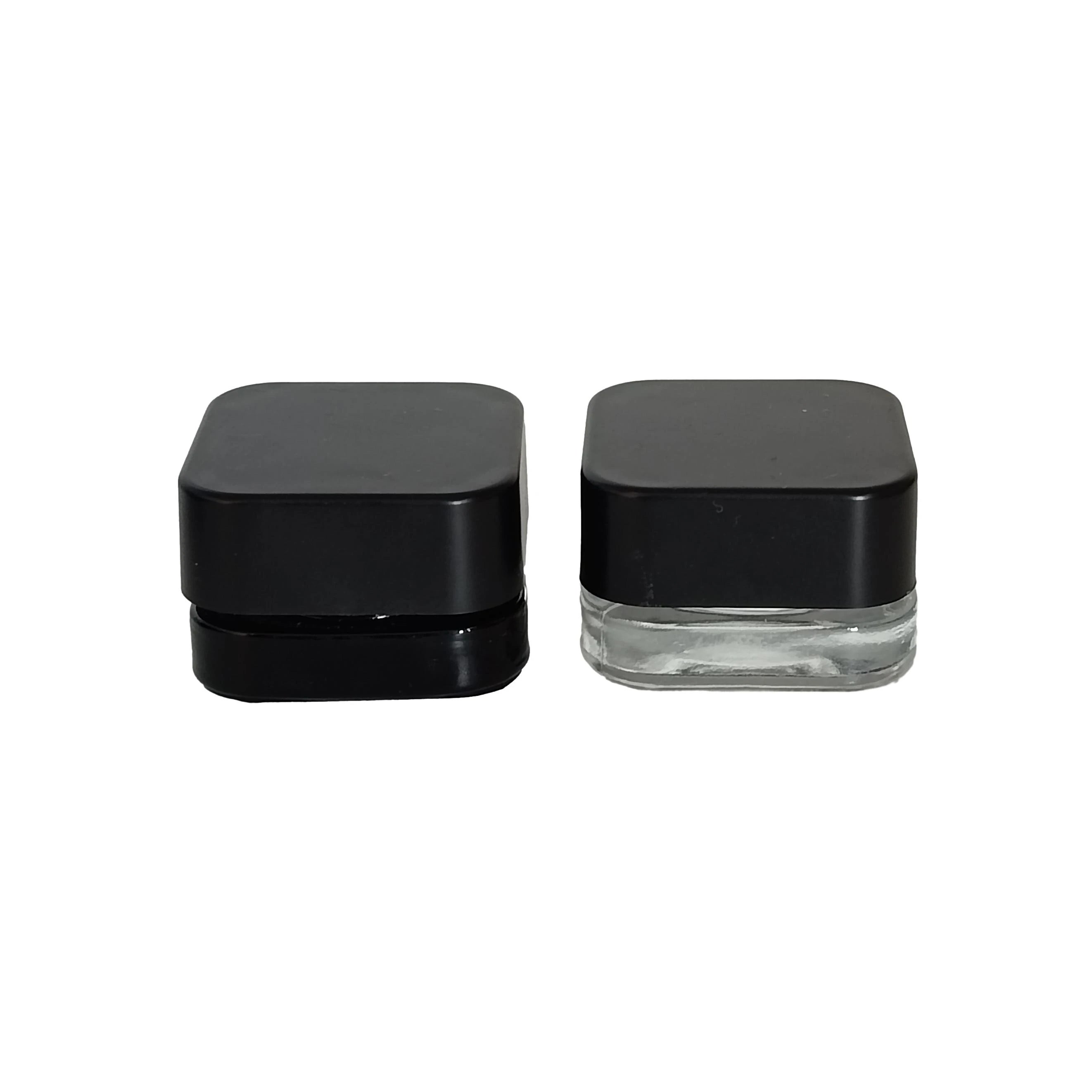 3g 5g 7g 9g Round square Wholesale Small Mini Glass Concentrate Jar with Childproof Cap Child Resistant Lid - 图片 6