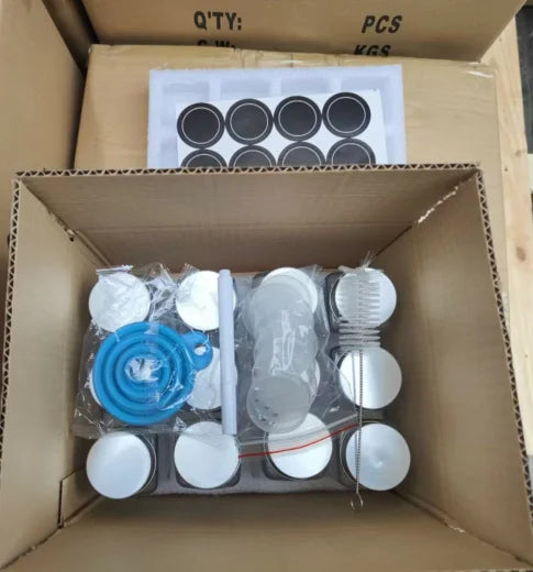 Wholesale 4oz 120ml Spice Storage Box Jar Glass Storage Jar with Metal Lid - 图片 7