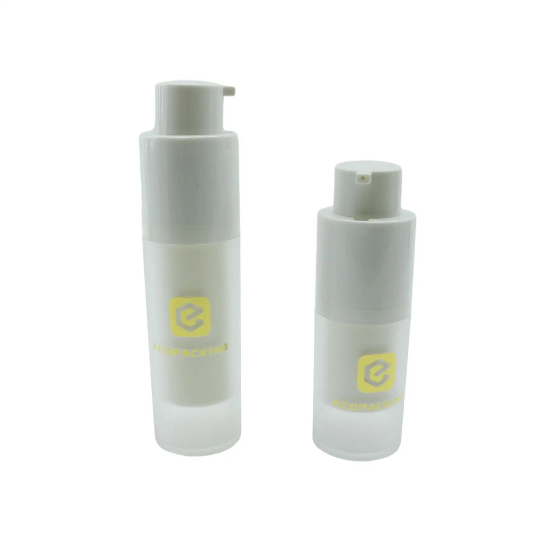Twist Top 15ml 30ml 50ml White Airless Pump Bottle Anti Age Custom Airless Pump Bottle 50ml 30ml FFF8888 - 图片 2